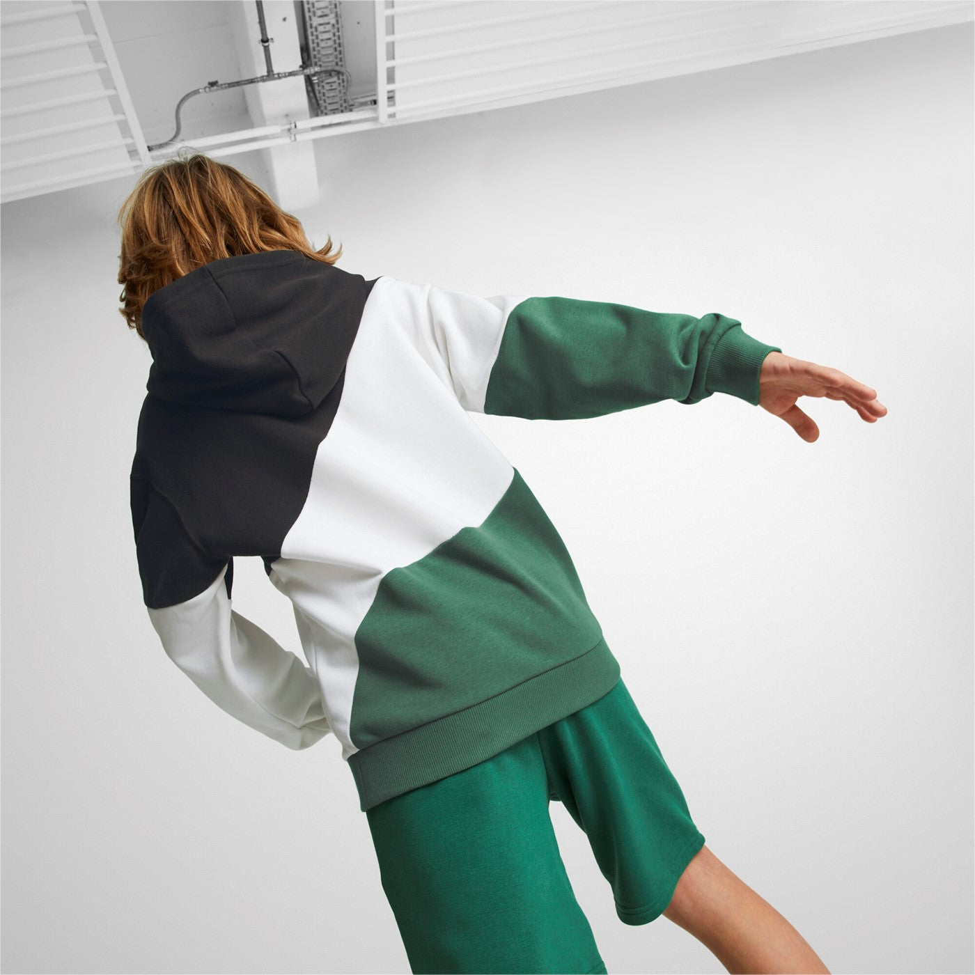 Puma Felpa da ragazzo con cappuccio Power Cat 674233 37 vine