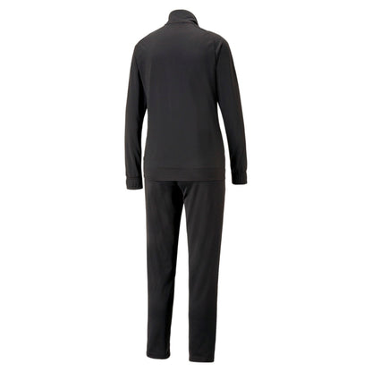 Puma Tuta sportiva da donna in poliestere con cerniera intera Classic Tricot 675234-01 nero