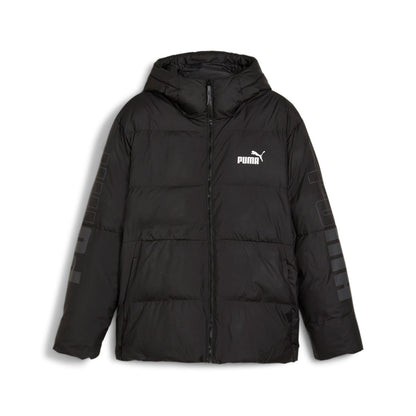 Puma Giacca a piumino sintetico da uomo con cappuccio Power 675389-01 nero