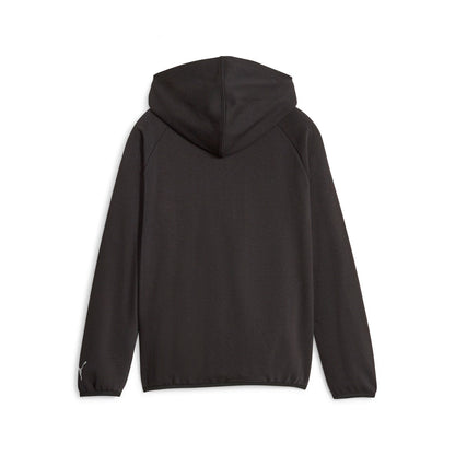 Puma felpa sportiva da ragazzo con cappuccio e cerniera intera Activ Sport 676291-01 nero