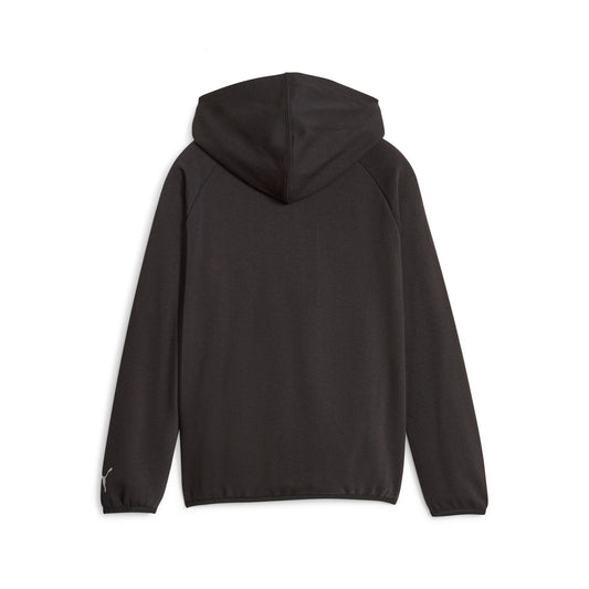Puma felpa sportiva da ragazzo con cappuccio e cerniera intera Activ Sport 676291-01 nero