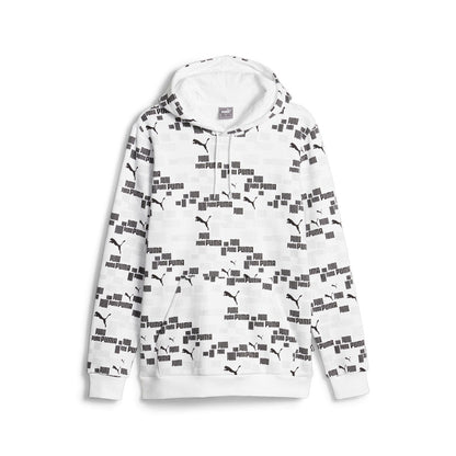 Puma Felpa Uomo con Cappuccio Logo Lab Bianca - 676819-02