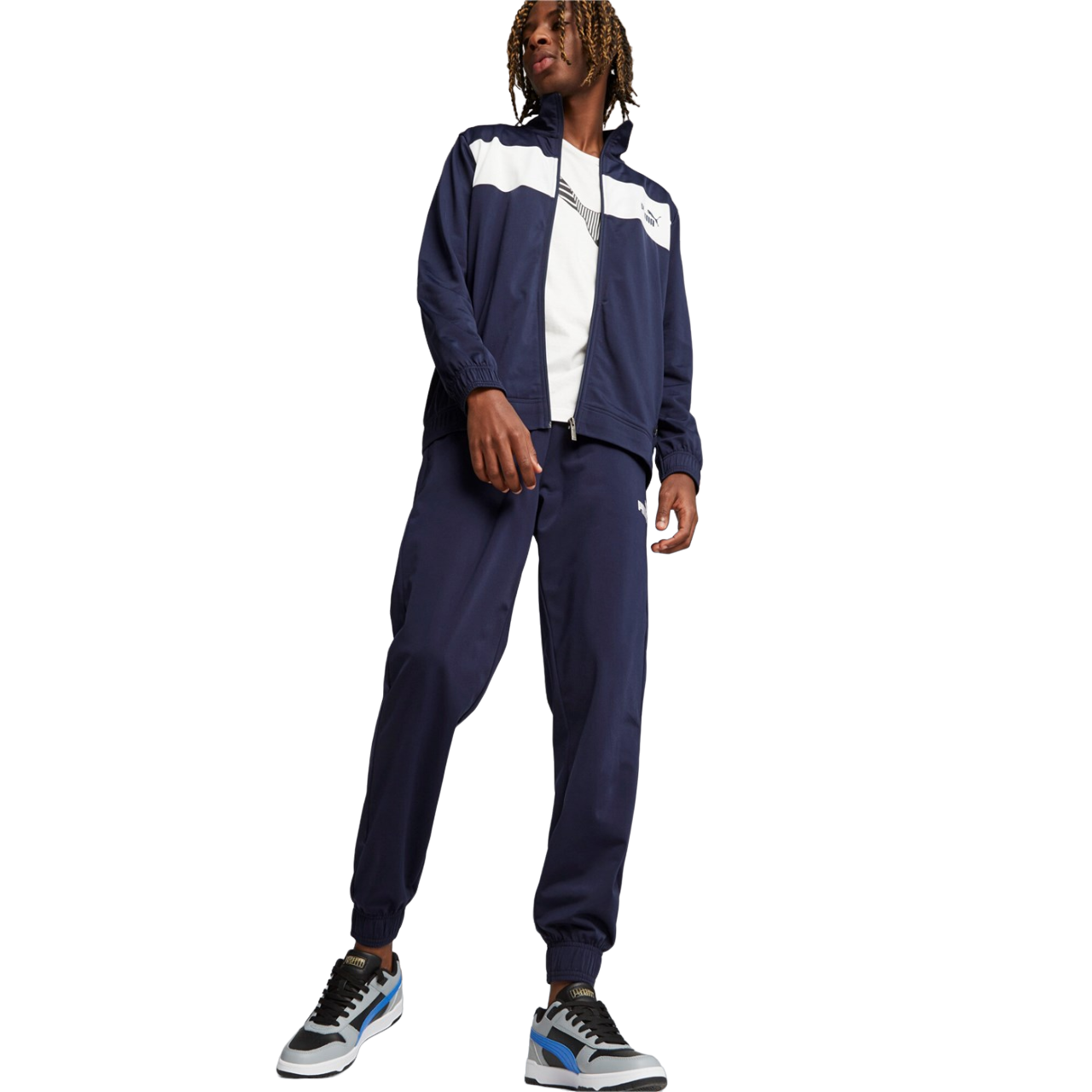Puma tuta sportiva da uomo in poliestere Classic 677427-06 blu