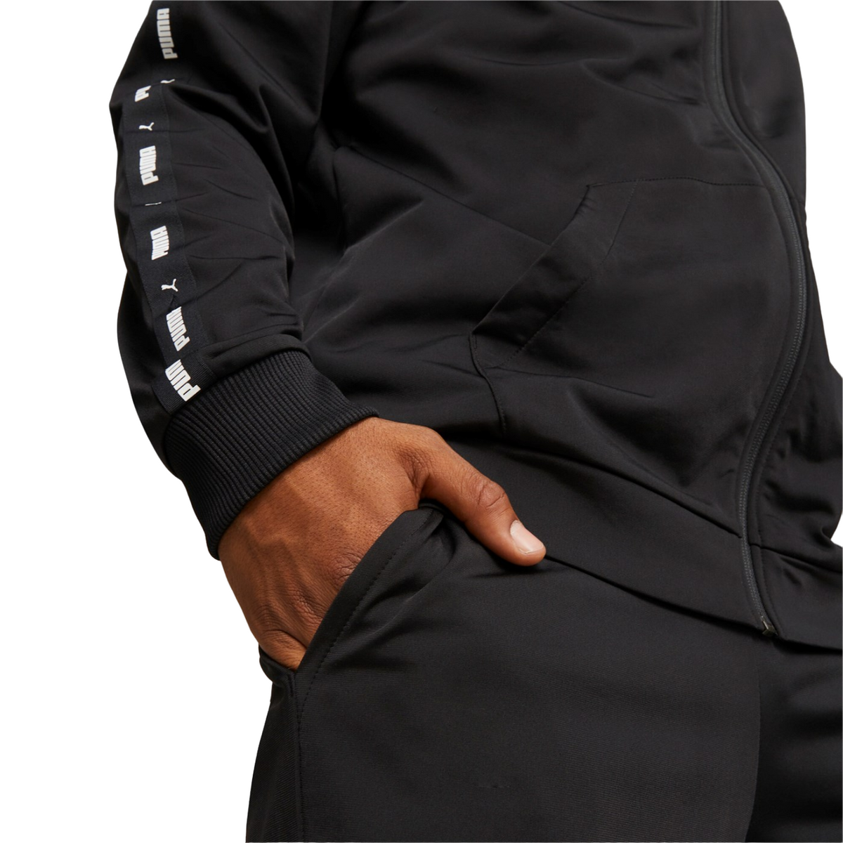 Puma Men's Polyester Tape Poly Suit 677429-01 Black