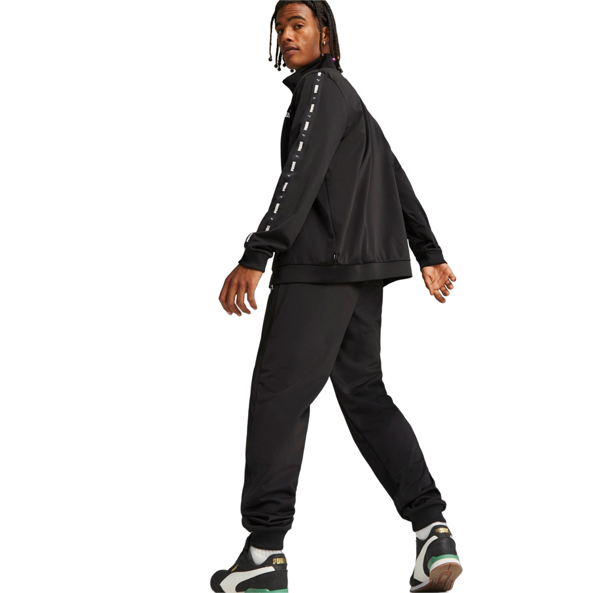 Puma Men's Polyester Tape Poly Suit 677429-01 Black