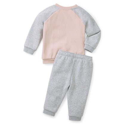 Puma Tuta infant felpa con bottoni e pantalone con elastico 846143 47 rose