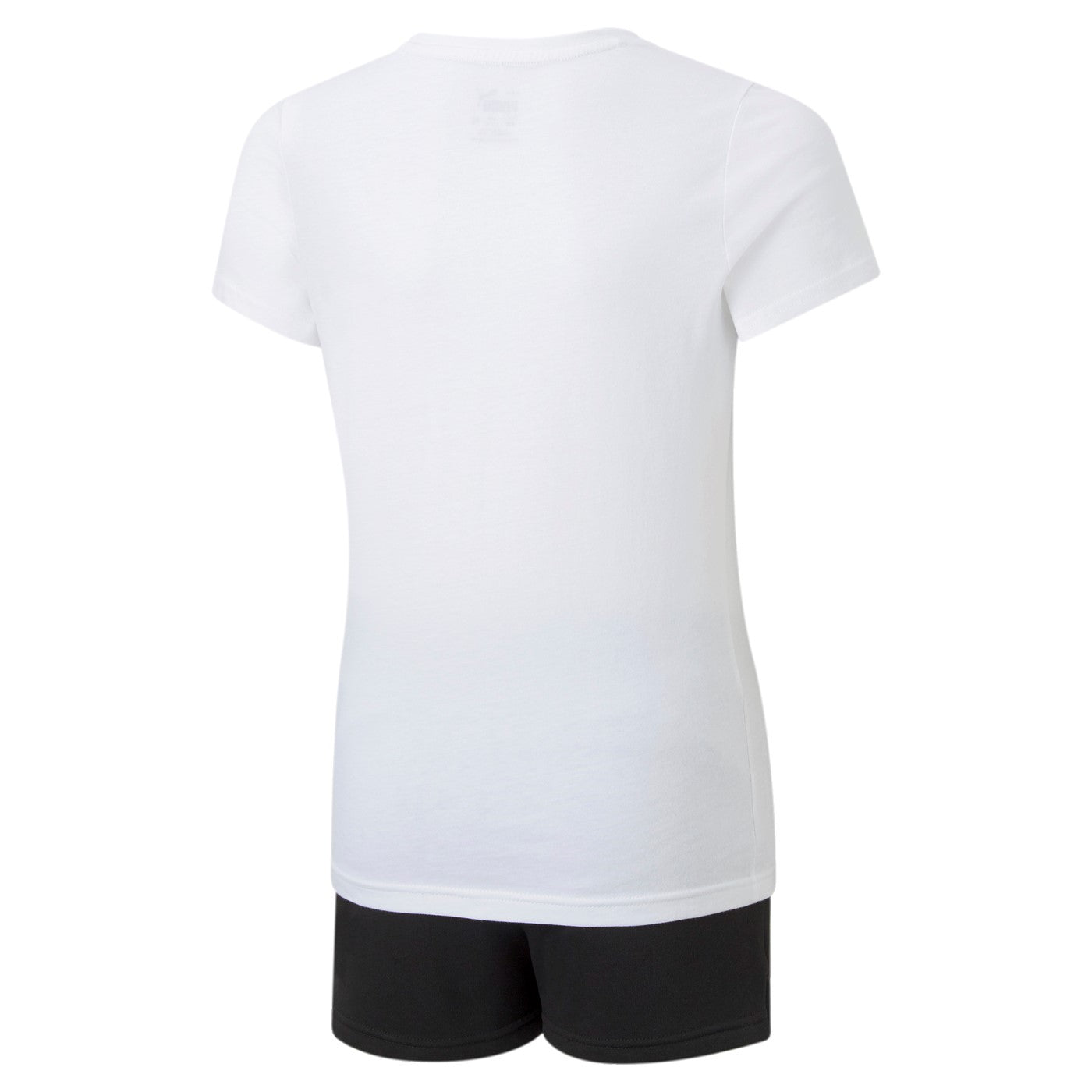 Puma competo in cotone da bambina T-shirt e Pantaloncino 846936 02 bianco nero