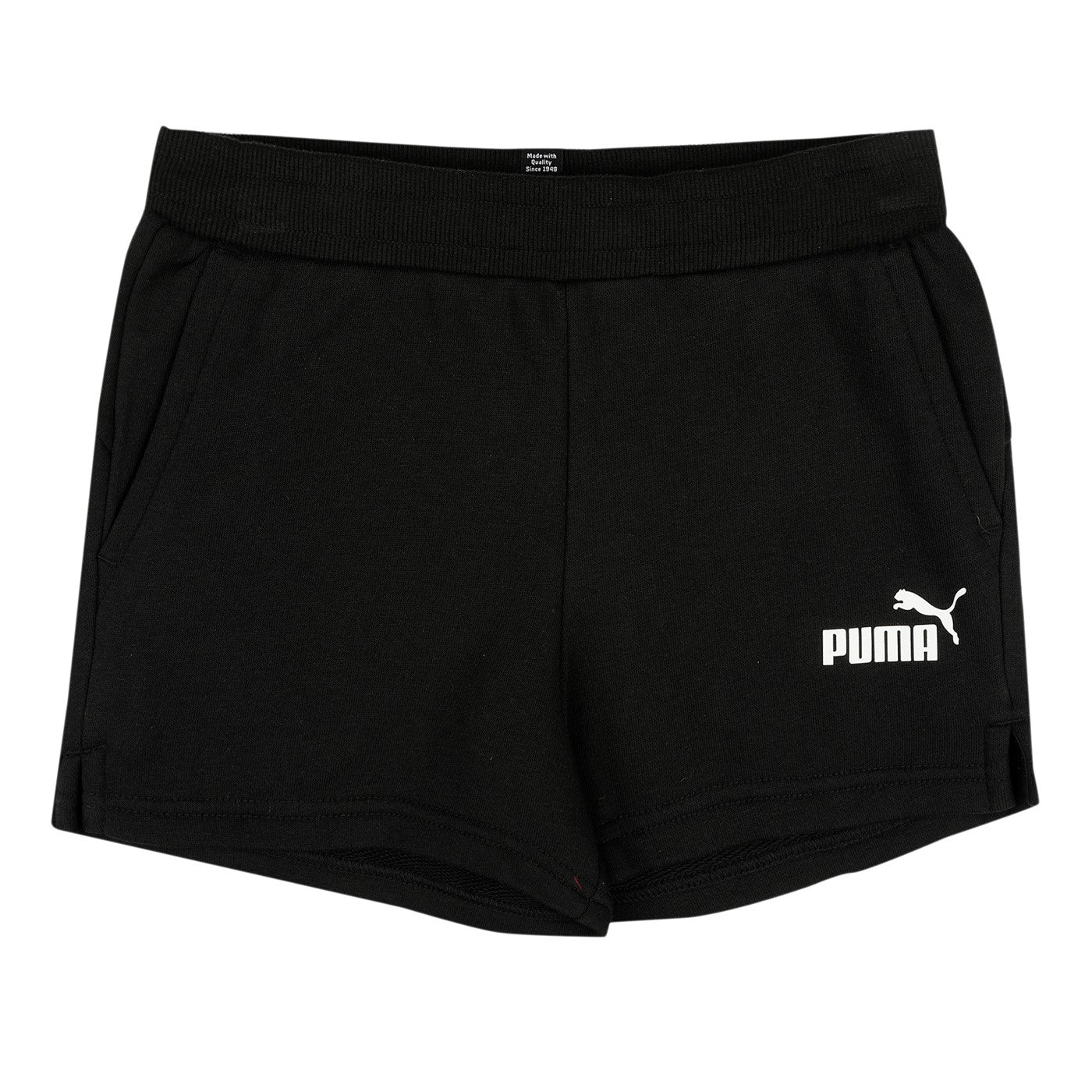 Puma competo in cotone da bambina T-shirt e Pantaloncino 846936 02 bianco nero