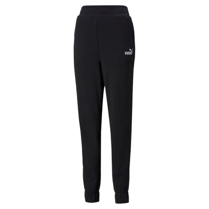 Puma pantalone sportivo da donna con polsino ESS+ Embroidery High-Waist Pants TR cl 847093-01 black
