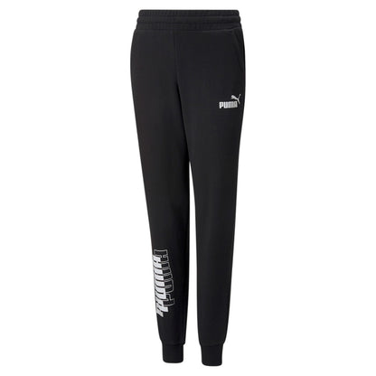 Puma pantalone sportivo da ragazzo Power Logo 847299 01 nero