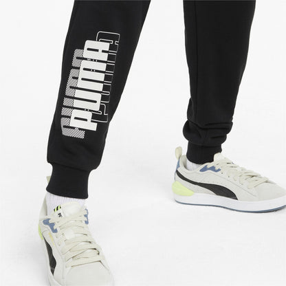 Puma pantalone sportivo da ragazzo Power Logo 847299 01 nero