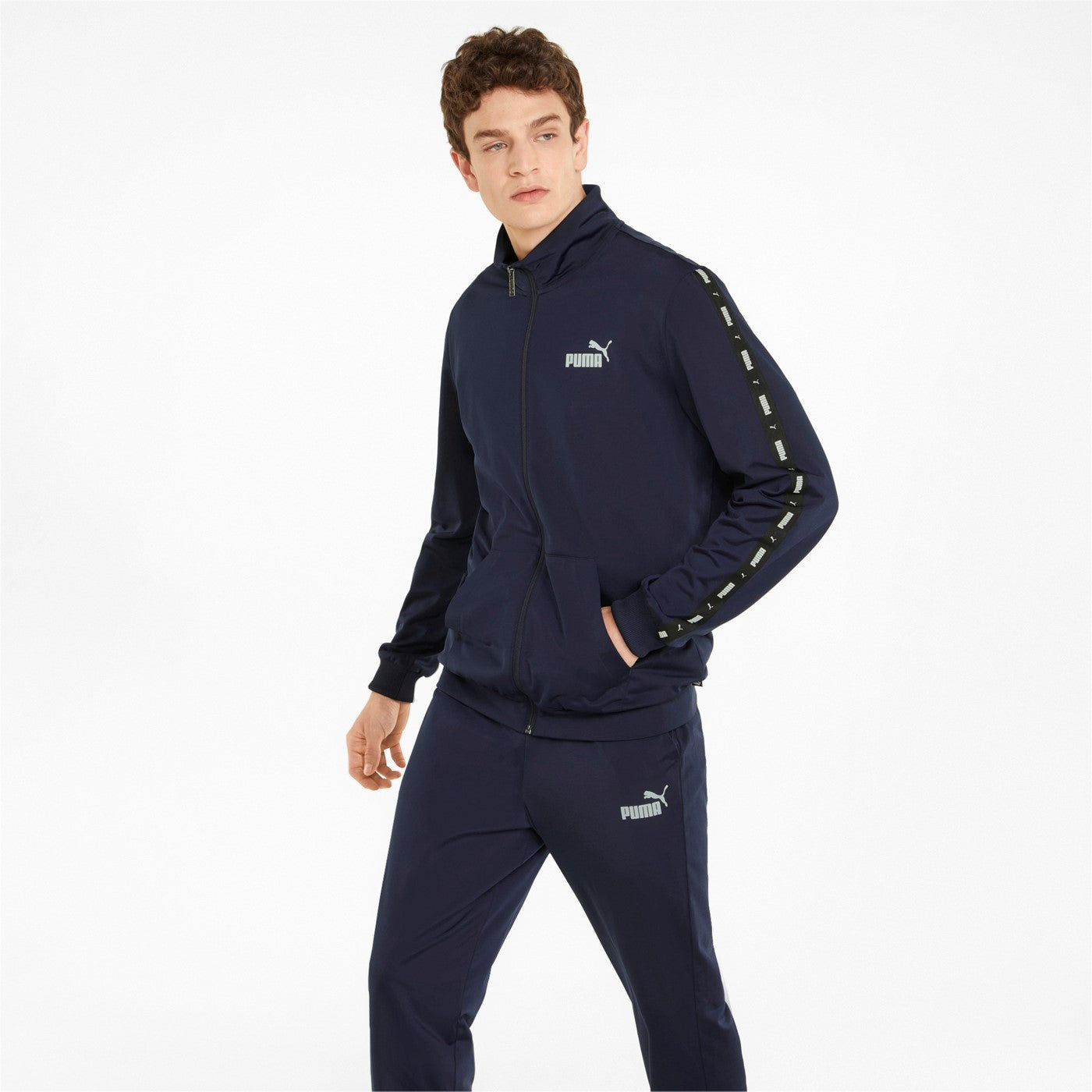 Puma tuta sportiva da uomo in poliestere Tape 847420 06 Peacoat