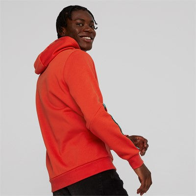 Puma felpa da uomo con cappuccio e tasca anteriore a marsupio ESS+ Tape 849040 33 rosso