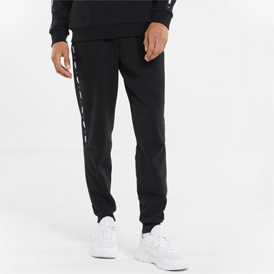 Puma pantalone in felpa con banda laterale e polsino al fondo ESS+ Tape Sweatpants FL cl 849042 01 black