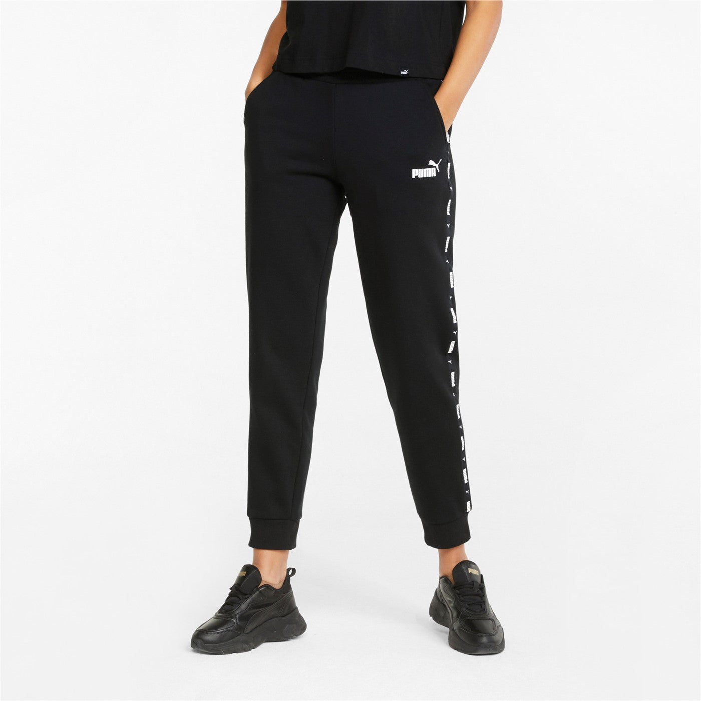 Puma Pantalone in Felpa con banda Power Tape 849094 01 black