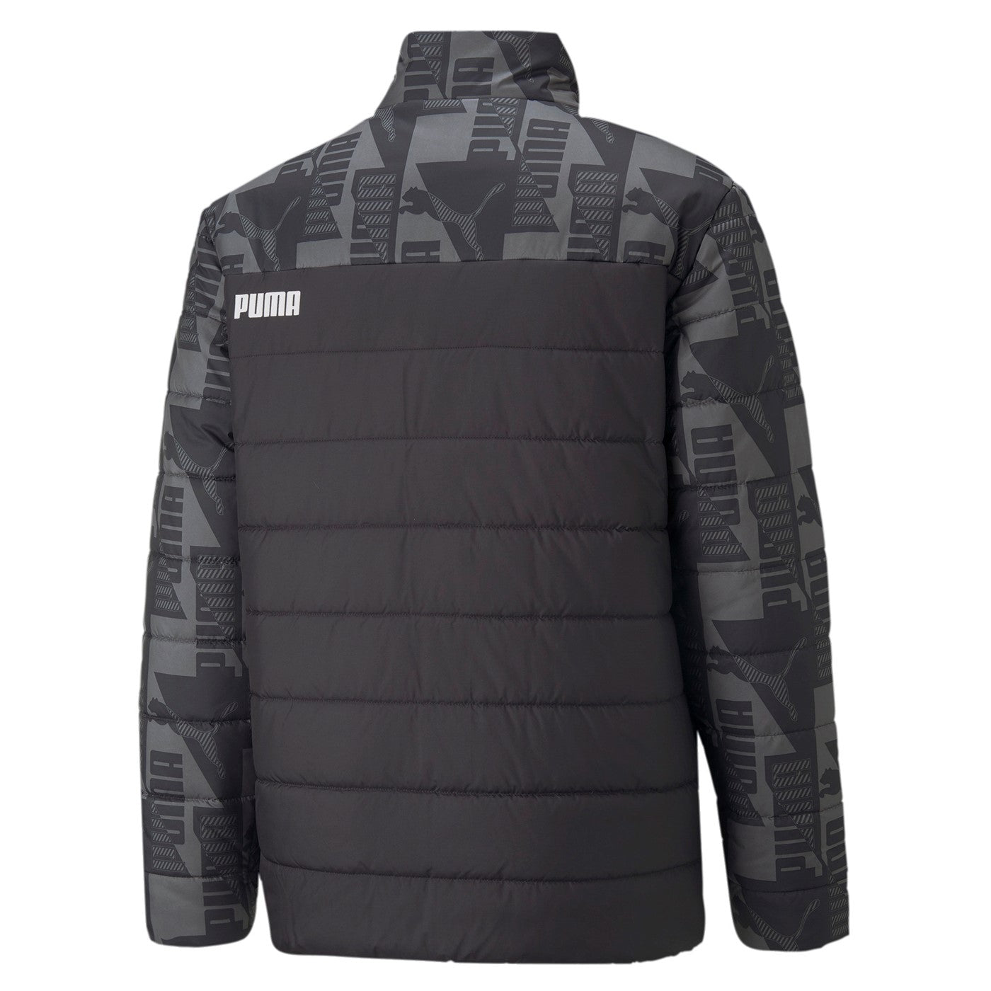 Puma Giacca da uomo trapuntata e stampa ESS Padded AOP Jacket 849347 01 nero