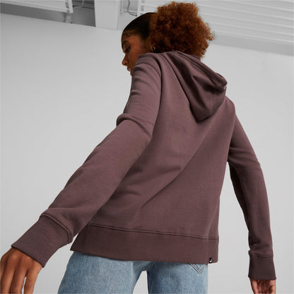 Puma Felpa da donna con cappuccio HER Hoodie TR 849831 75 dusty plum