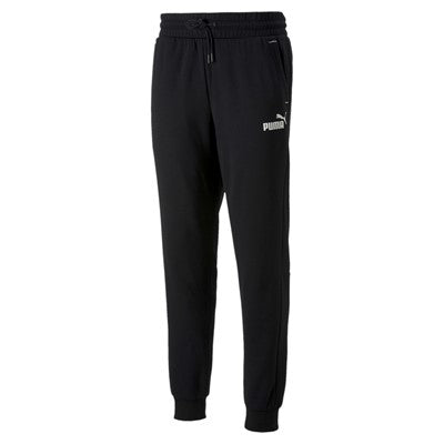 Puma Pantalone sportivo da uomo in felpa con polsino al fondo Power 849852 01 nero
