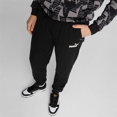 Puma Pantalone sportivo da uomo in felpa con polsino al fondo Power 849852 01 nero