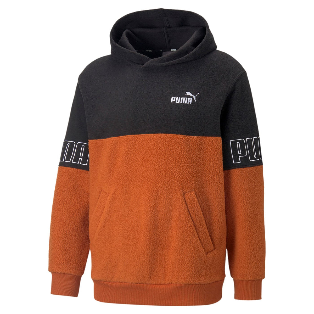 Puma Power Winterized Fleece Hoodie 849854 64 orange black