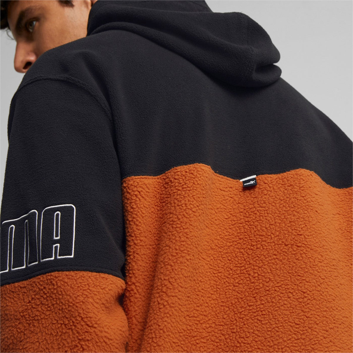 Puma Power Winterized Fleece Hoodie 849854 64 orange black
