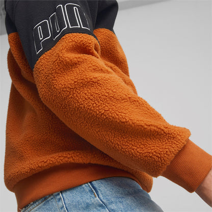 Puma Power Winterized Fleece Hoodie 849854 64 orange black
