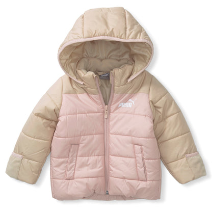 Puma Giubbotto da bambina con cappuccio Minicats Hooded Padded 849873 67 light sand