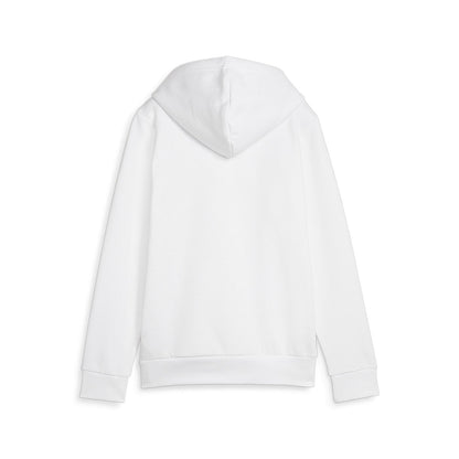 Puma felpa da donna con cappuccio e stampa logo argento 849958-02 bianco
