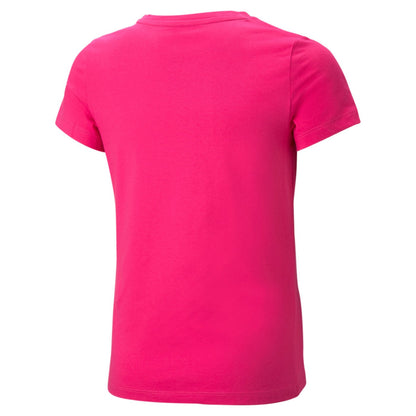 Puma maglietta manica corta da ragazza con logo stampato ESS 587029 01 orchidea