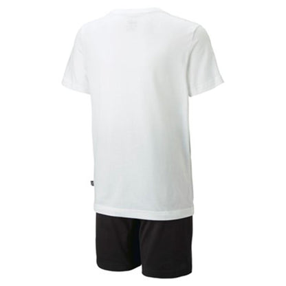 Puma Completino da bambino e ragazzo T-shirt e Short in jersey 847310-57 white-black