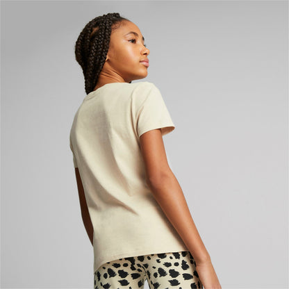Puma T-shirt manica corta da bambina e ragazza Ess Animal AOP 673516-88 granola