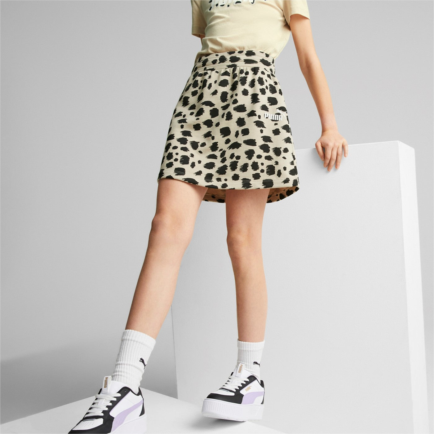 Puma Gonna da bambina e ragazza Ess Animal AOP Skirt TR G 673527-88 granola