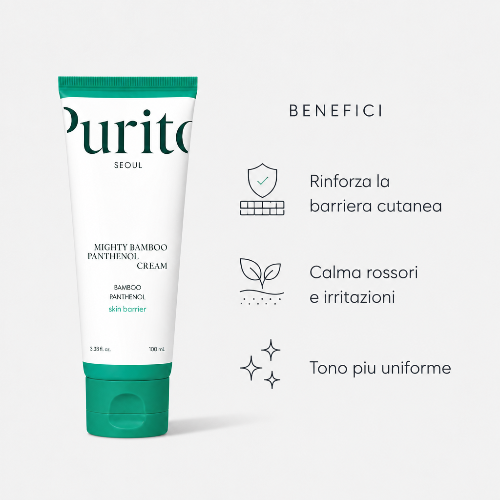 PURITO Mighty Bamboo Panthenol Cream – Crema Barriera 100ml
