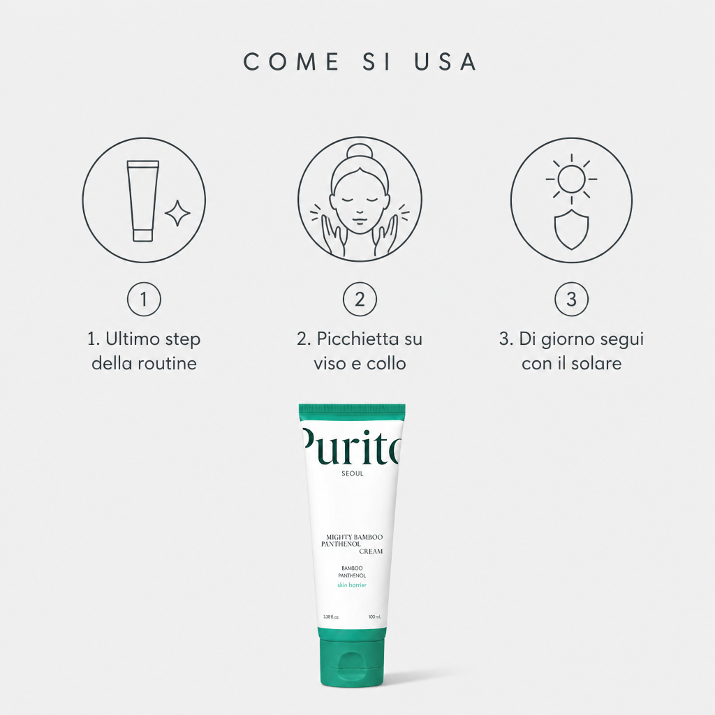 PURITO Mighty Bamboo Panthenol Cream – Crema Barriera 100ml