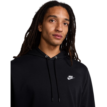 Nike Felpa con Cappuccio Club French Terry Uomo FN3866-010 Nero