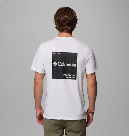 Columbia T-shirt Cotone Biologico CSC™ Logo Uomo 2155011 100 - Bianco
