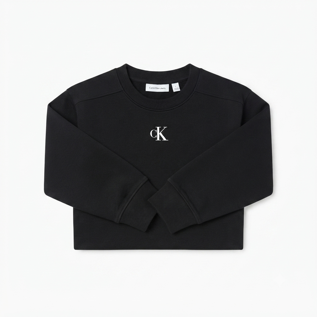 Calvin Klein felpa girocollo Logo Fashion LVCKTJB33G BEH nero