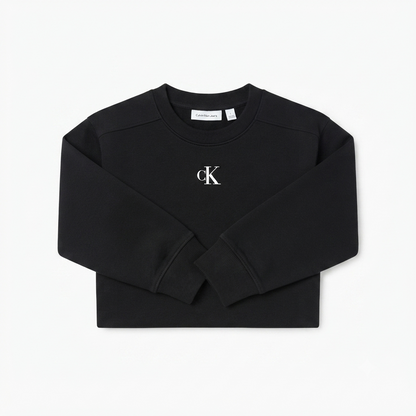 Calvin Klein felpa girocollo Logo Fashion LVCKTJB33G BEH nero
