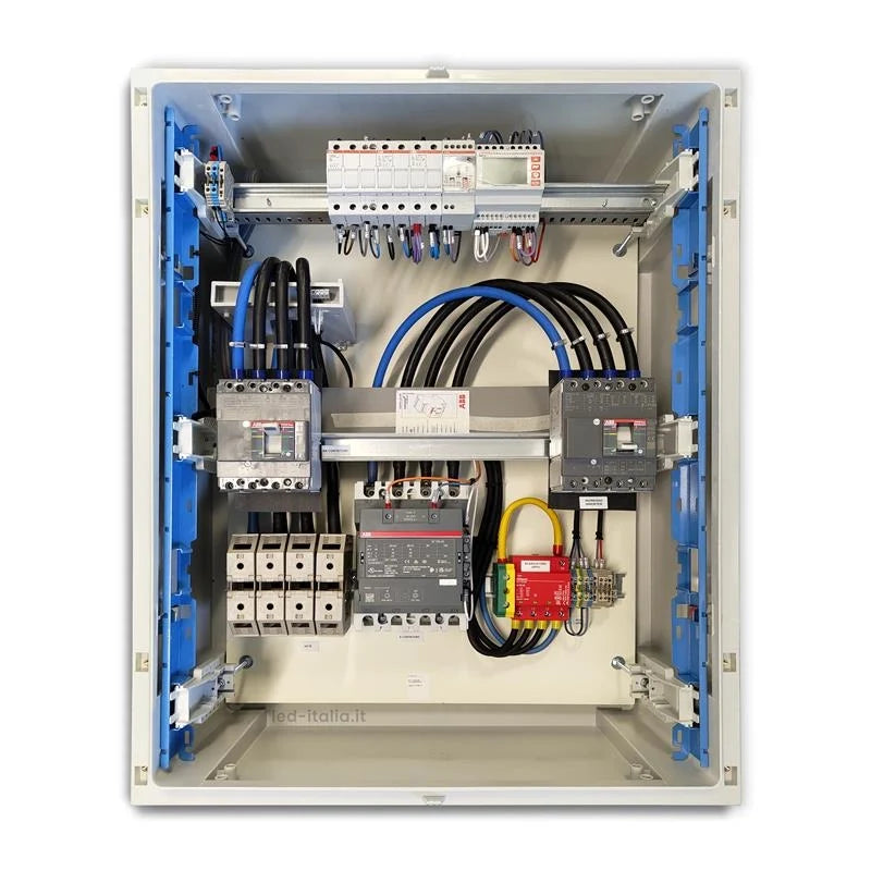 Quadro AC trifase 100 kW 160 A 400 V – 140 moduli – IP65