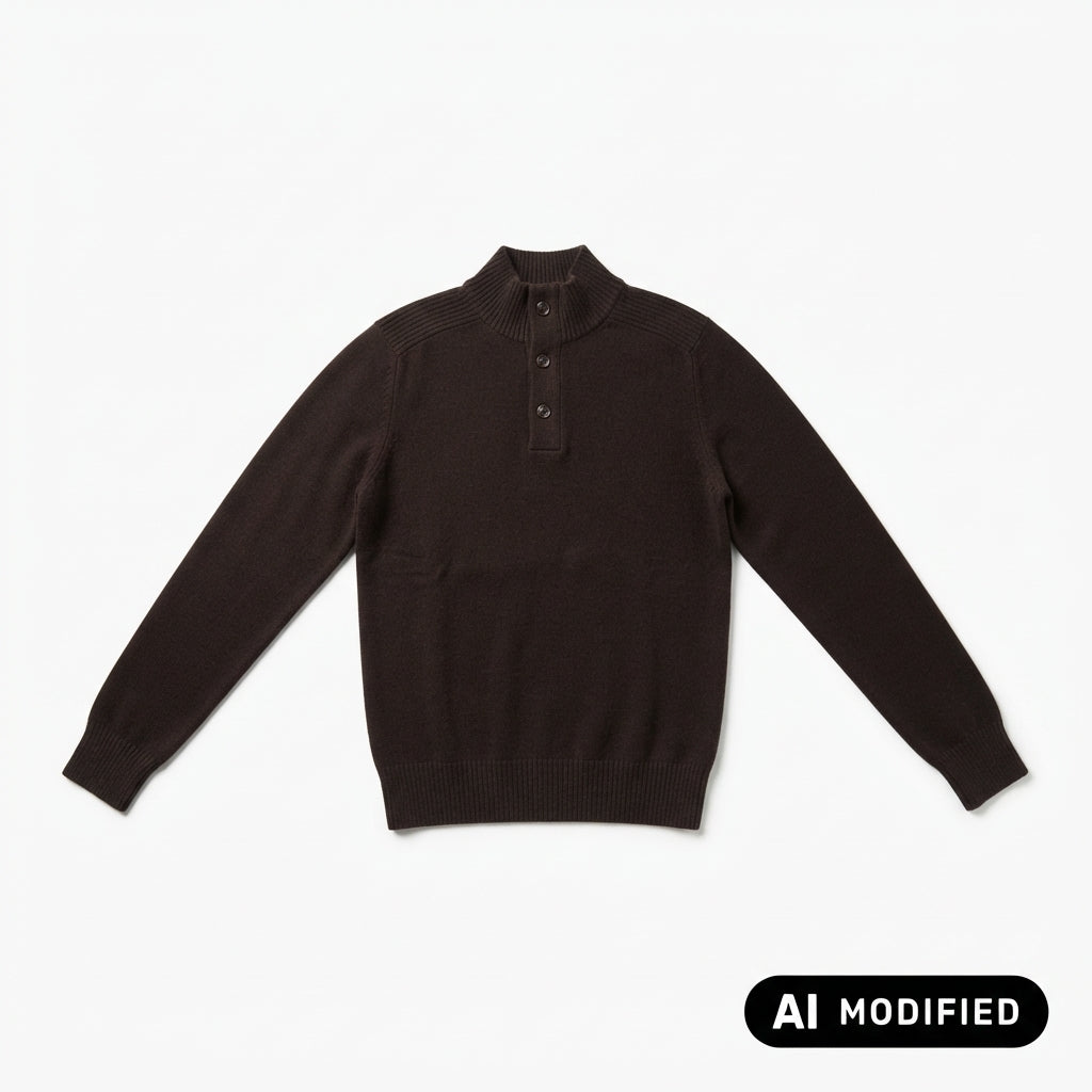 Bomboogie Maglione MM9307TKWM6 103 Uomo Marrone - Lana Merino Collo Alto