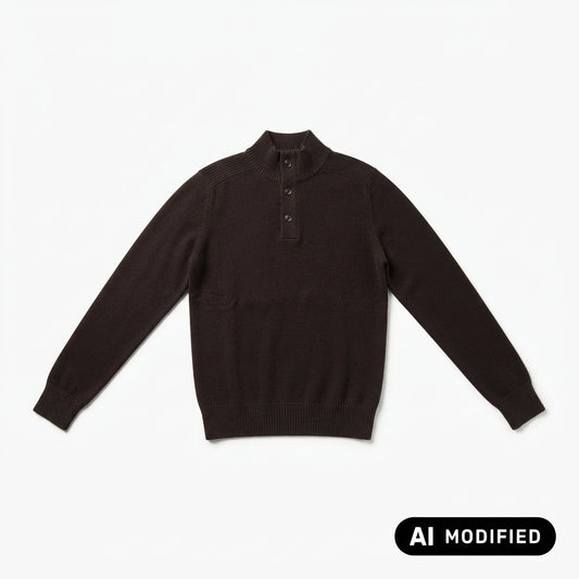 Bomboogie Maglione MM9307TKWM6 103 Uomo Marrone - Lana Merino Collo Alto
