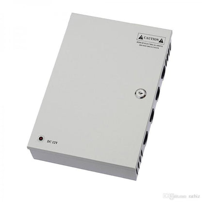Rack Box Stabilisiertes Netzteil 18 Ausgänge Kanäle Zentralgerät CCTV-Kamera