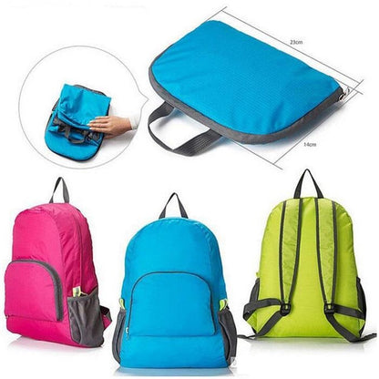 Bunter Rucksack für Herren, Damen, Schule, Sport, Trekking, faltbare Tasche