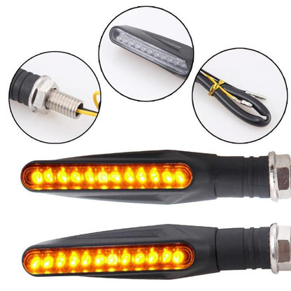 PAAR LED COB 12V MOTORRAD BLINKER ANZEIGE SEQUENTIELLER BLINKER 2 STK