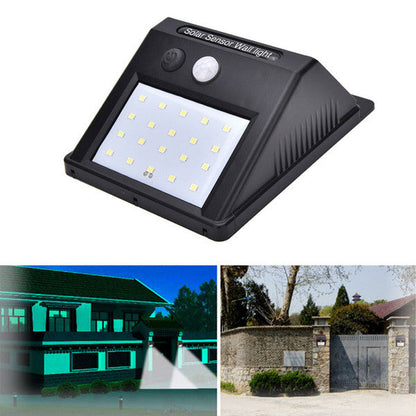 Applique Faro Lampada Pannello Solare Esterno Giardino Faretto Sensore Luce Led