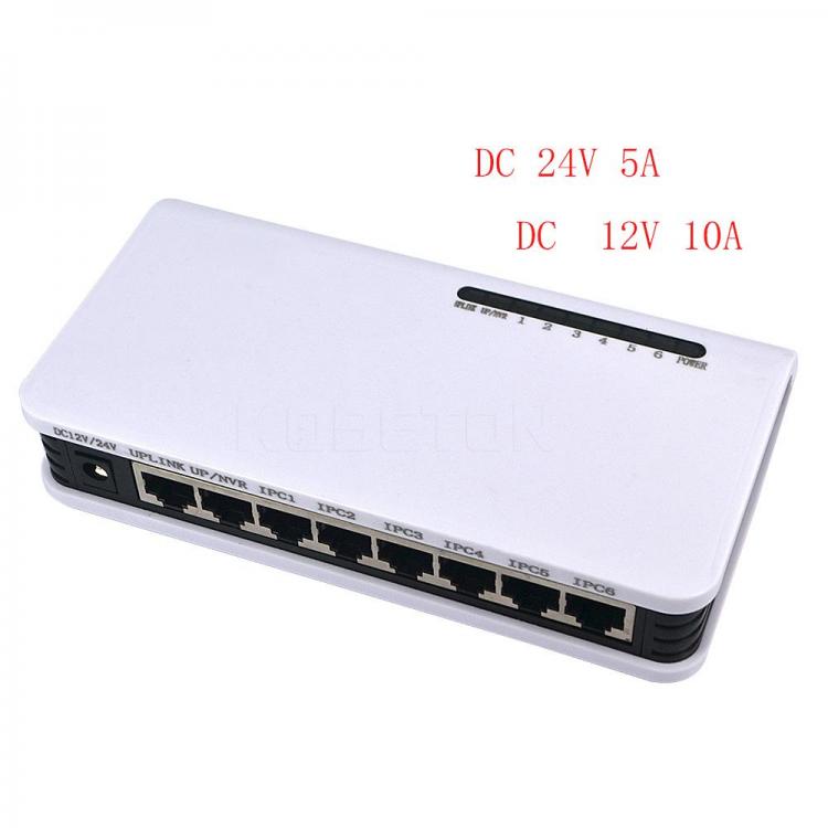 PoE-Netzwerk-Switch, 6 Ports, RJ45, LAN, Ethernet, 10/100 Mbit/s, für IP-Überwachungskameras