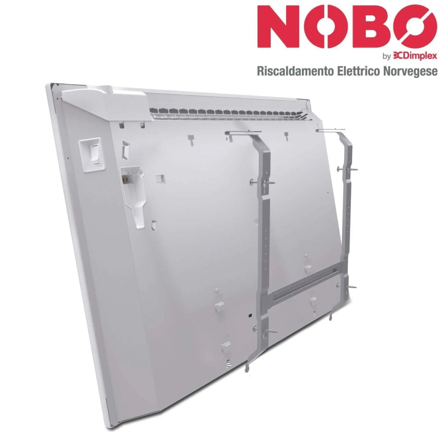 Radiatore elettrico norvegese NOBO 1000W perfetto per ambienti fino a 20 m², riscaldamento uniforme ed ecologico.