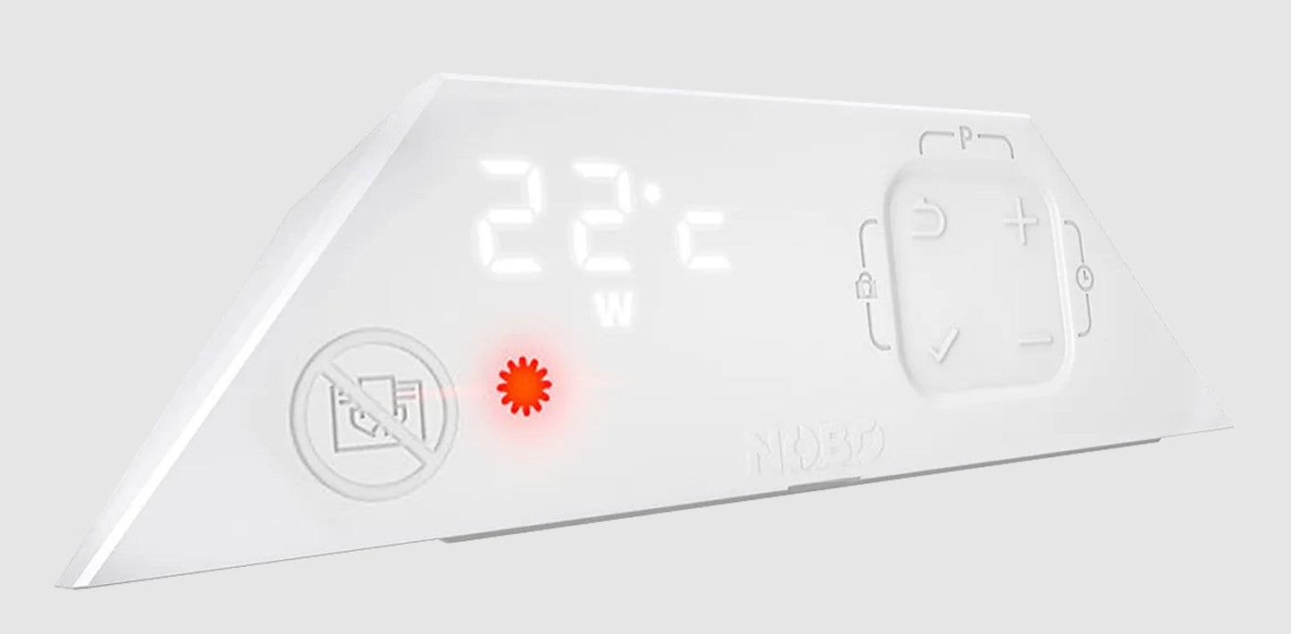Radiatore elettrico norvegese NOBO 1000W perfetto per ambienti fino a 20 m², riscaldamento uniforme ed ecologico.