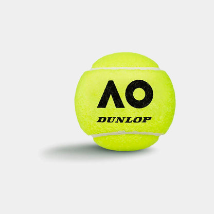 Dunlop Australian Open 601602 Palline Tennis Gialle Tubo 4 – Ufficiale Grand Slam ITF