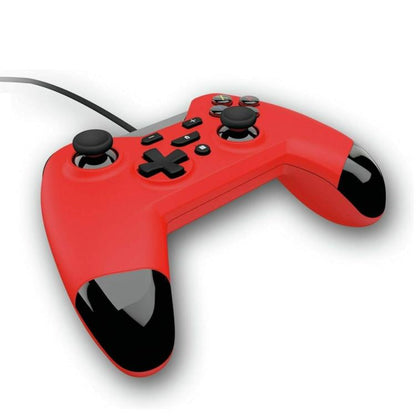 Gioteck Wx4 Premium Kabelgebundener Controller Nintendo Switch/Ps3/Pc Kabelgebundener Joystick Rot
